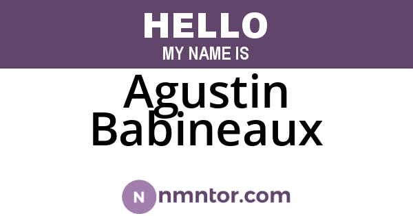 Agustin Babineaux