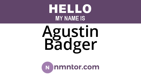 Agustin Badger