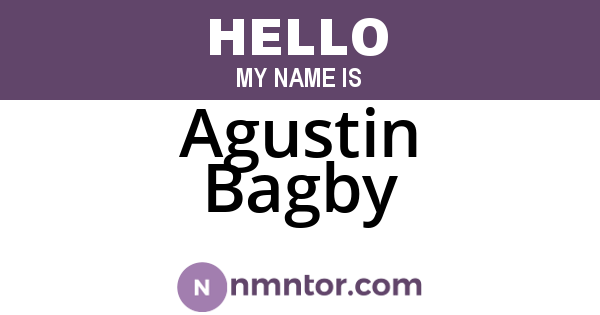 Agustin Bagby