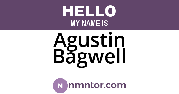Agustin Bagwell