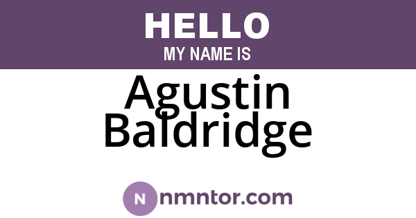 Agustin Baldridge