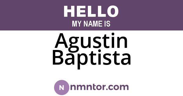 Agustin Baptista