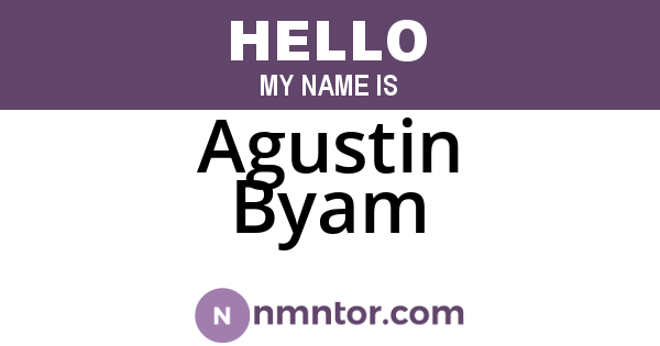 Agustin Byam