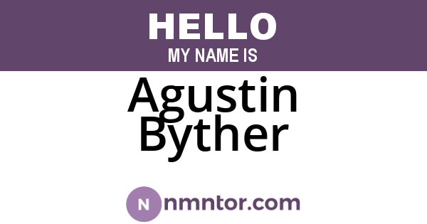 Agustin Byther