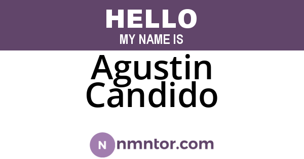 Agustin Candido