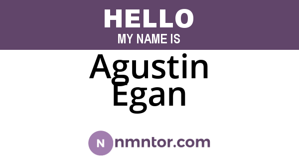 Agustin Egan