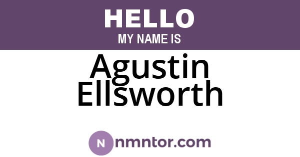 Agustin Ellsworth
