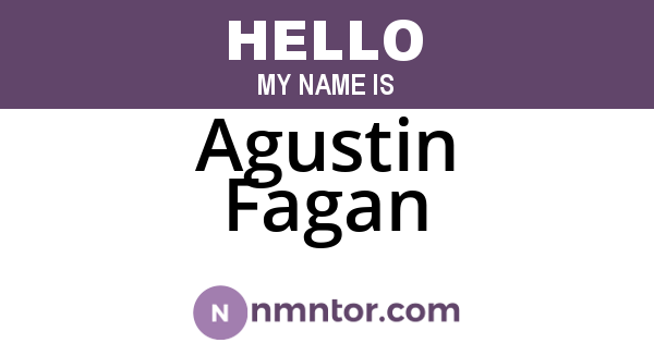 Agustin Fagan