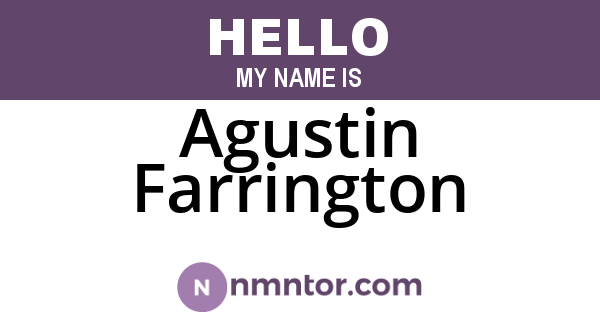 Agustin Farrington