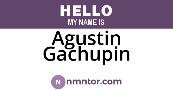 Agustin Gachupin