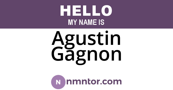Agustin Gagnon