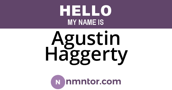 Agustin Haggerty