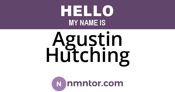 Agustin Hutching