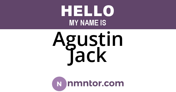 Agustin Jack