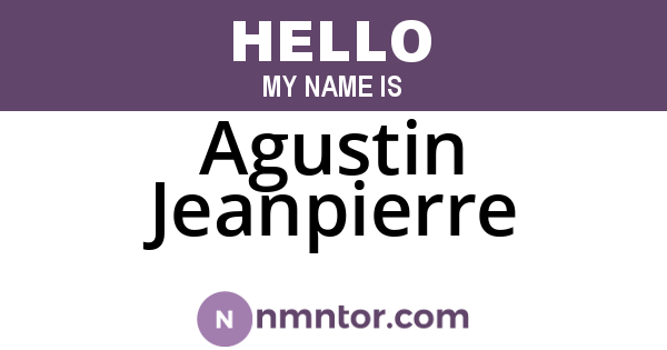Agustin Jeanpierre