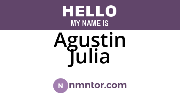 Agustin Julia