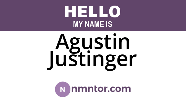 Agustin Justinger
