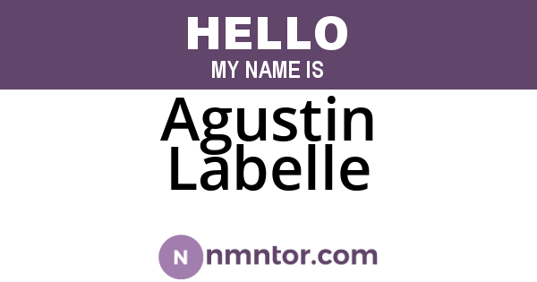 Agustin Labelle