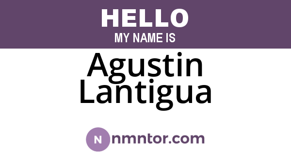 Agustin Lantigua