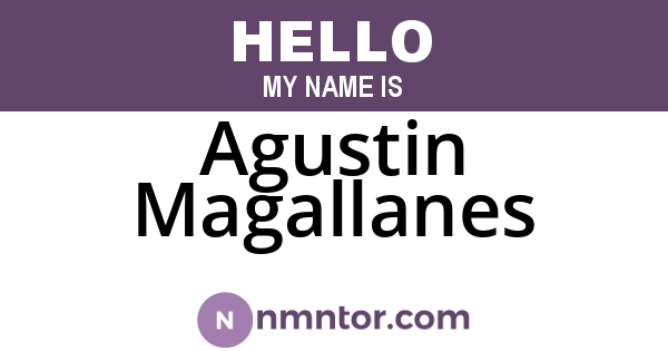 Agustin Magallanes