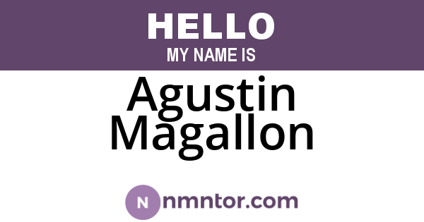 Agustin Magallon