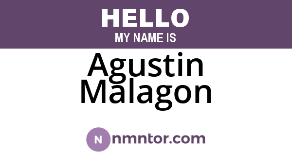 Agustin Malagon