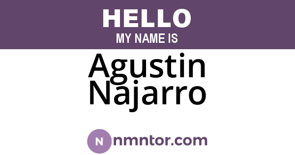 Agustin Najarro