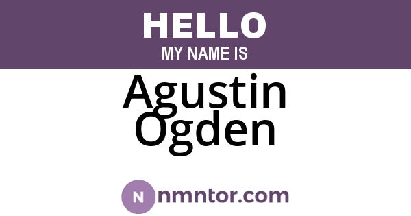 Agustin Ogden