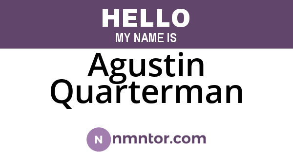 Agustin Quarterman