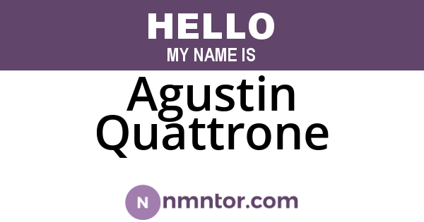 Agustin Quattrone