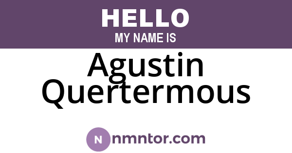 Agustin Quertermous