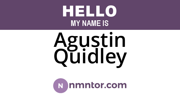 Agustin Quidley