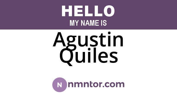 Agustin Quiles