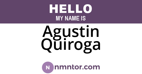 Agustin Quiroga