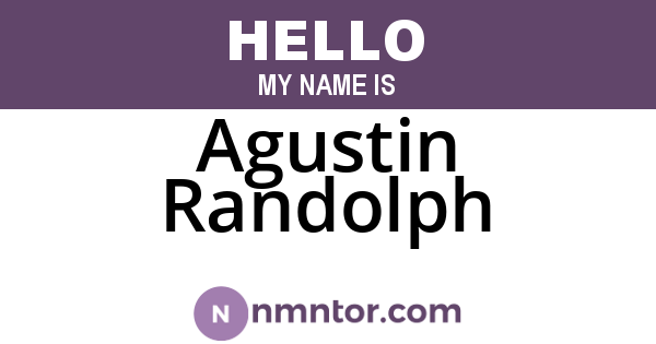 Agustin Randolph