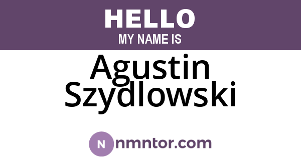 Agustin Szydlowski