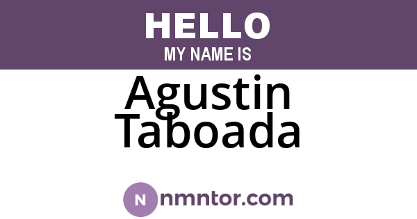 Agustin Taboada