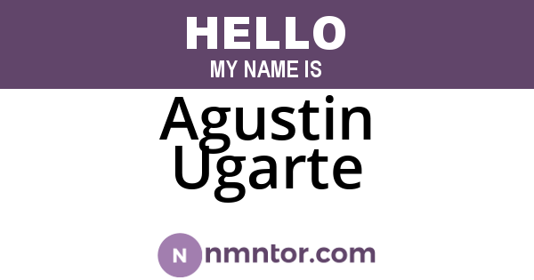 Agustin Ugarte