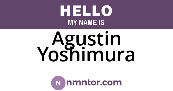 Agustin Yoshimura