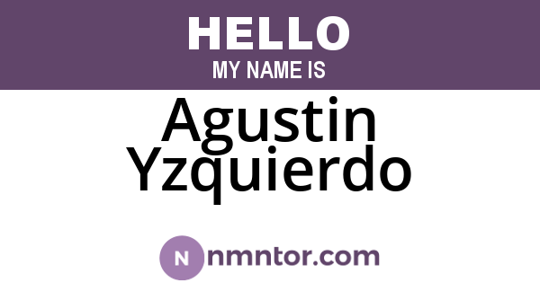 Agustin Yzquierdo