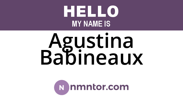 Agustina Babineaux