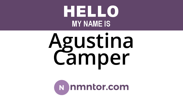 Agustina Camper