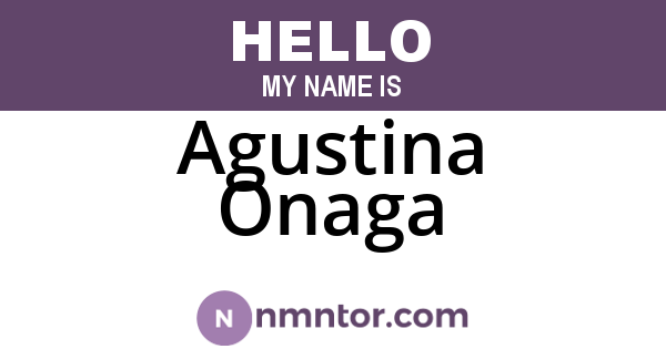 Agustina Onaga