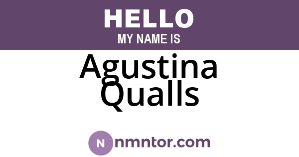 Agustina Qualls