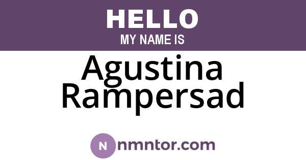 Agustina Rampersad