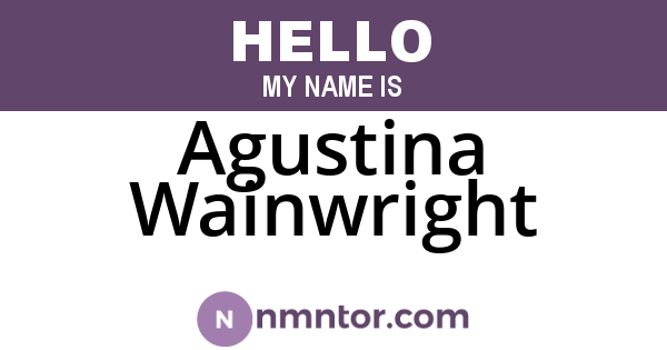 Agustina Wainwright
