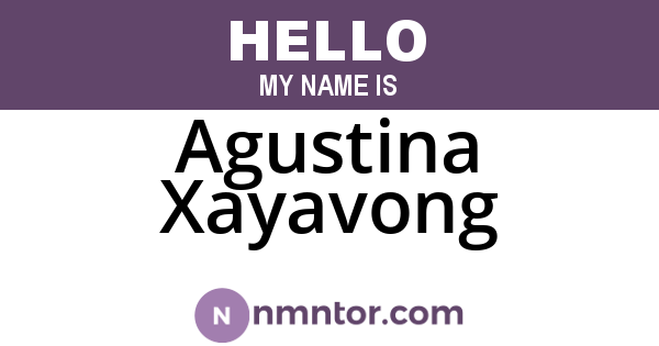 Agustina Xayavong