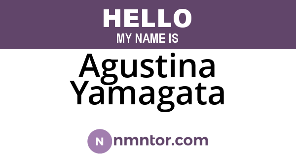 Agustina Yamagata