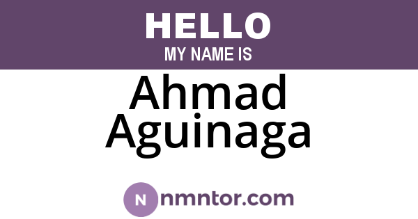 Ahmad Aguinaga