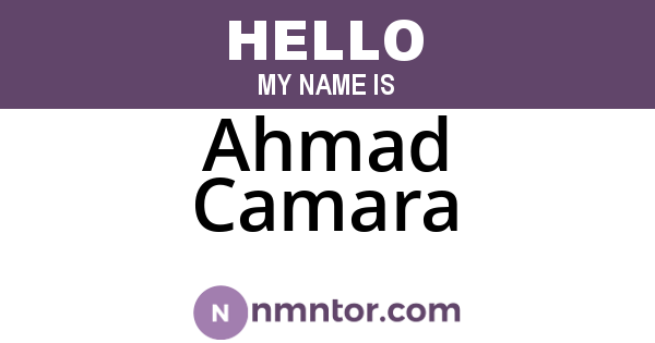 Ahmad Camara